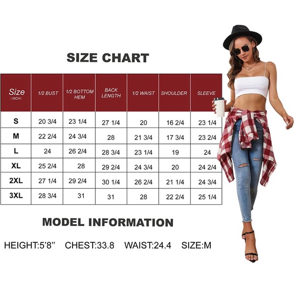 SAMERM Flannel Shirt Oversized Long Sleeve Button Down - Picture 4 of 6